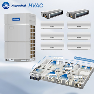 Système de climatisation multi-zones Gree Puremind VRF VRV, climatiseur central, refroidissement et chauffage, climatiseur VRF pour hôtels - Product Image 1