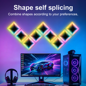 Paneles de Luz LED Cuántica RGB para Pared, Cuadrados, Sincronización con Música, Control Remoto por Aplicación, Modulares, Iluminación Ambiental para Juegos, Dormitorio, Retroiluminación de <span class=keywords><strong>TV</strong></span>, CE RoHS - Product Image 4