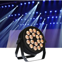 Projecteurs de scène LED en aluminium DMX Par Light 18x10W 12W 15W 4-en-1 5-en-1 6-en-1 Slim Par Flat Par pour DJ et discothèques