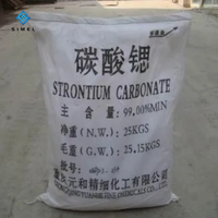 El mejor precio 99.9% polvo de carbonato de estroncio de grado industrial CAS 1633-05-2 carbonato de Estroncio a granel para fundición de metales