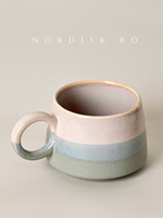 Tasse à café crème rose fumé style nordique australien, tasse de couple, tasse à petit-déjeuner, tasse à lait, couleur sous-glaçure haute température