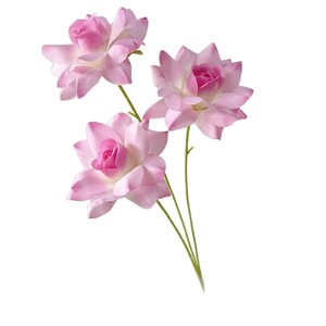 <b>Silk</b> Rose Artificial <b>Flower</b> Three Headed High Simulation Wedding Decoration - Product Image 1