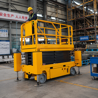 Plateforme élévatrice à ciseaux électrique sur chenilles en acier de 14 m GS1212TL, capacité 450 kg, avec extension de 900 mm pour la construction industrielle