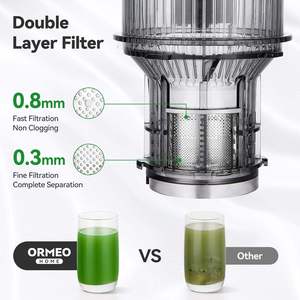 Exprimidor Lento de Acero Inoxidable de 200W con Certificación CE, LFGB y RoHS, Capacidad de 300ml, Bajo Nivel de Ruido, Extracción Automática de Pulpa, Uso Doméstico - Product Image 3