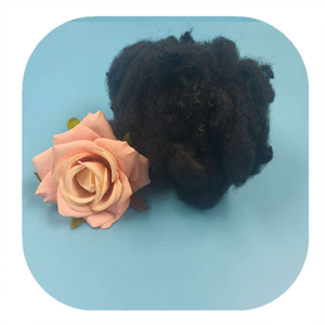 เส้นใยโพลีเอสเตอร์สีดำ 6D 75 มม. ความหนาแน่นสูง สำหรับงานเข็มเจาะผ้าสักหลาดและงานบุ - Product Image 6