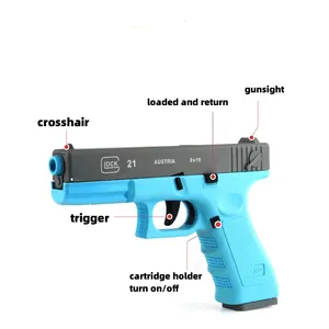 Heiß verkaufendes FP2021 Soft Bullet Toy Gun Soft Bullet Pistole mit Shell Ejection Pistol Toys Foam Blaster für Kinder