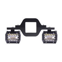 Kit de support universel pour attelage de remorquage avec feux de travail LED de 4 pouces, feux de recul, feux de position et feux de conduite auxiliaires pour pick-up