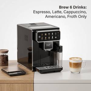 Machine à café expresso entièrement automatique haut de gamme AM7205, double chaudière, pression de 19 bars, puissance de 1500 W, intelligente, commerciale - Product Image 3