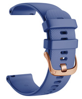 Gelang jam silikon olahraga untuk Garmin Vivoactive4 22mm Forerunner 245 20mm tali gelang 18 18mm dengan gesper mawar emas