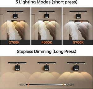 Motion Sensor Picture <strong>Light</strong> <strong>Extendable</strong> Bar ,LED <strong>Wall</strong> <strong>Light</strong> 5000mAh Rechargeable Battery for Artwork, Photos, Hallway, Bedroom - Product Image 4