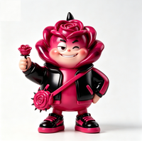 Figurine de collection personnalisée Rose Devil en PVC et ABS, statue d'art fabriquée en Chine, OEM sur mesure pour la vente en gros aux marques