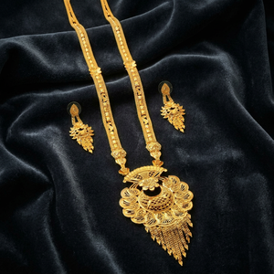 Wholesale 14K 18K 24K Micro Gold Traditional Floral Design Jewelry Set, Fashion Long Jewelry Set, Micro Forming Long Jewelry Set - Product Image 2