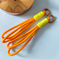 Cordon tressé noué coloré de 15 cm, cordon de téléphone anti-perte, corde de suspension pour téléphone, clés, sacs à main, jouets en peluche