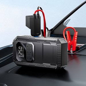 Xách tay 12V 6000 mAh tự động pin Booster nhảy khởi động Kit màn hình kỹ thuật số LED ánh sáng máy bơm không khí máy nén cho xe ô tô/xe máy - Product Image 5