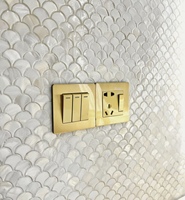 KASARO Fabricant OEM ODM – Revêtement mural auto-adhésif moderne en parquet carré, panneau en coquille véritable pour la rénovation hôtelière