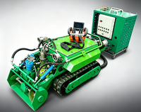 Unité d'alimentation hydraulique portable avec tambour à câble de grande capacité pour robot de dragage sur chenilles pour canalisations municipales