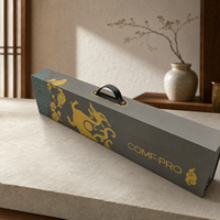 Boîte cadeau noire de luxe en gros avec poignée, emballage rigide en papier personnalisé pour cadeaux d'entreprise et produits de marque