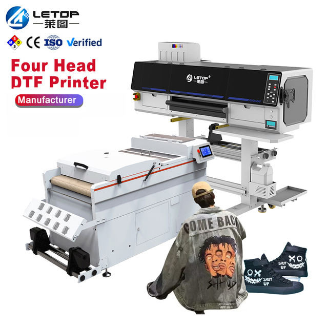 LETOP Factory 600MM Large Format DTF Inkjet Printer Machine XP600 I3200 t Shirt Printer