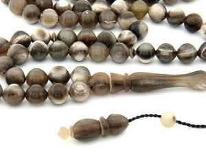 Cuentas de cuerno de búfalo hechas a mano, Tasbih, artesanía natural, cuentas de oración espirituales para meditación, reflexión y uso devocional. - Product Image 2