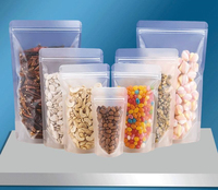 Sachet Doypack Personnalisé Mat Transparent en PET Anti-Odeur avec Fermeture Éclair pour Biscuits, Épices et Emballage Alimentaire