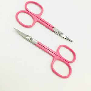 Tijeras de alta calidad, Tijera para cutículas rosa, recortadora de piel muerta de acero inoxidable, herramienta de manicura recta, uñas, visón sostenible - Product Image 3