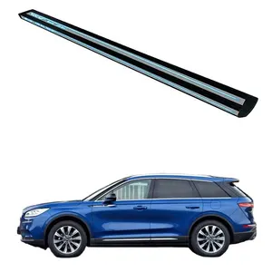 Retractable Electric Running Boards For LINCOLN Automotive Modification Side Step With LED Light