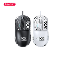 T-WOLF G580 Penjualan Panas OEM Mouse Kabel USB Optik untuk PC Laptop Bisnis Kantor Rumah Aksesoris Komputer Harga Murah