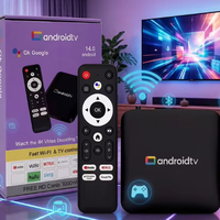 Boîtier TV Android 14 H96 Max 2T2R avec processeur Quad Core, 2 Go de RAM, 16 Go de stockage, WiFi double bande 4K, télécommande vocale et antennes intégrées (OEM/ODM QUSNHI)