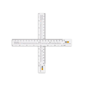 Regla de Medición de Heridas Wintech de 18 cm, Regla Médica de Papel para Hospitales - Product Image 1