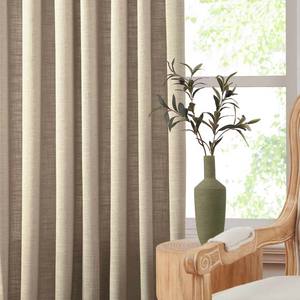 Rideaux à plis froncés méditerranéens sur mesure avec isolation thermique et occultation imperméable pour chambre et salon - Product Image 3