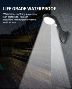 Lámpara Solar IP65 con Sensor de Movimiento, Lámpara de Pared para Exteriores, Impermeable, Luz de Calle, Jardín, Césped, Patio, con Tres Modos - Product Image 6