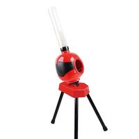 Jouet de sport de lanceur automatique de support de triangle court en gros avec adaptateur Machine de service de badminton peut contenir 50 balles de badminton