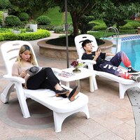 Fournisseur Chaises de plage Chaises longues de piscine en plastique Mobilier d'extérieur Pliable décontracté moderne