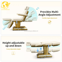 Fauteuil de massage professionnel de luxe pour salon de beauté, électrique, réglable, pliable, avec 3 moteurs, couleurs personnalisables, soin des pieds