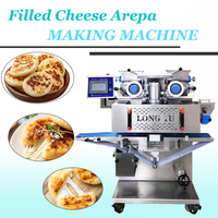 Machine à encruster automatique de type Arepa fourrée au fromage LY SV-380 pour usage en restaurant, 220V, acier inoxydable 304, grande capacité, garantie 1 an