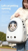 Sac à dos de transport pour animaux de compagnie, grande capacité, pour chats et chiens, voyage en plein air, transparent, respirant, pliable, approuvé par les compagnies aériennes, capsule spatiale