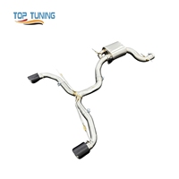 Système d'échappement de haute qualité pour Volkswagen Scirocco 2.0T 2010-2017 en acier inoxydable avec tuyau d'échappement Catback à soupape