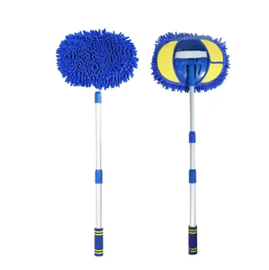 Mopa telescópica 2 en 1 de microfibra chenille para lavado de autos, cepillo de limpieza para autos - Product Image 1