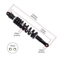 Ressort de 12mm 440mm 450mm 470mm 490mm 500mm 520mm Amortisseur pour QUAD DIRT BIKE ADIRT BIKE ATV Beach