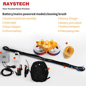 <span class=keywords><strong>Brosse</strong></span> <span class=keywords><strong>rotative</strong></span> à double tête pour panneau solaire de 3.5/5.5/7.5 mètres, outil de <span class=keywords><strong>nettoyage</strong></span> électrique pour panneau solaire - Product Image 6