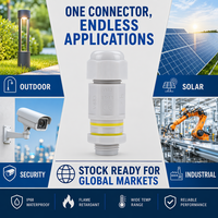 Connecteur de câble étanche à 3 broches M683-A IP68, raccord de câble 3 voies Plug and Play, certifié CE ETL pour l'éclairage LED