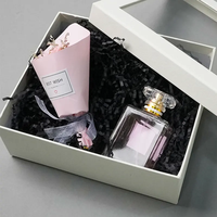Papier de Remplissage Noir Rose et Couleurs Variées, Papier Froissé Noir, Papier Déchiqueté Écologique pour Emballage