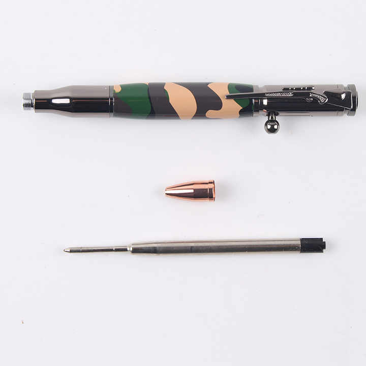 ライフル型ボールペン 木製 ギフトボックス付き Amazon | Yeaqee 木製ボルトアクションペン 弾丸ペン 銃好き用