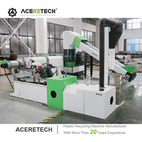 Granulateur Compacteur de Recyclage ACERETECH pour Films PP PE PET EPS PA PPR EVOH et Sacs HDPE/LDPE avec Granulation, Broyage, Séchage et Contrôle PLC+Tactile