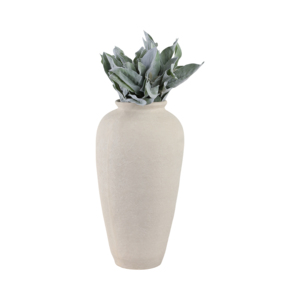 Vaso alto e affusolato in cartapesta color terracotta per fiori, da pavimento, per soggiorno, camera da letto, ufficio. - Product Image 2