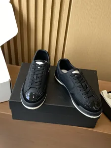 Luxury Designer Shoes Round Toe Color <b>Blocked</b> Lace up Women's Sports Shoes Casual Leather Fashionable and Comfortable Flat Shoes - Product Image 4