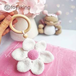 Sonajero de Pollito de Ganchillo, Juguete Masticable Hecho a Mano para Bebés, Mordedor de Pollo Suave para Recién <span class=keywords><strong>Nacidos</strong></span>, Regalo Único para Baby Shower o Bautizo - Product Image 6