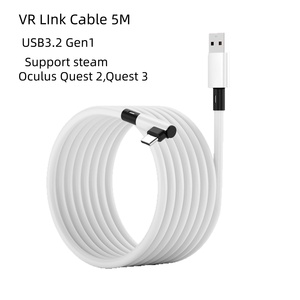 Câble VR Link DFX 10 Gbps 5 m USB-A vers Type-C coudé à 90 degrés pour Oculus <span class=keywords><strong>Quest</strong></span> 3, <span class=keywords><strong>Quest</strong></span> <span class=keywords><strong>2</strong></span>, <span class=keywords><strong>Steam</strong></span> VR - Product Image 2