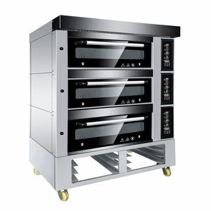 3層15トレイデラックスガスデッキオーブン商用オーブンケーキ用,パン & ピザベーキング設備 - Product Image 1