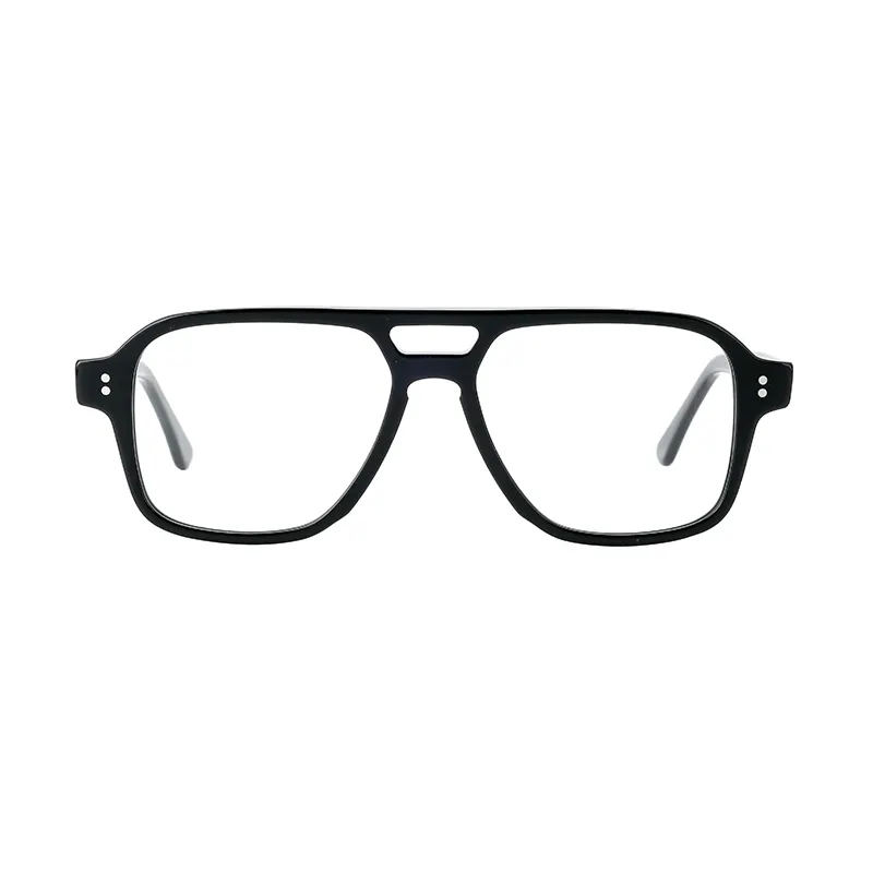 Очки мужские с двойной оправой из ацетата, брендовые винтажные оптические очки для близорукости с защитой от синего света